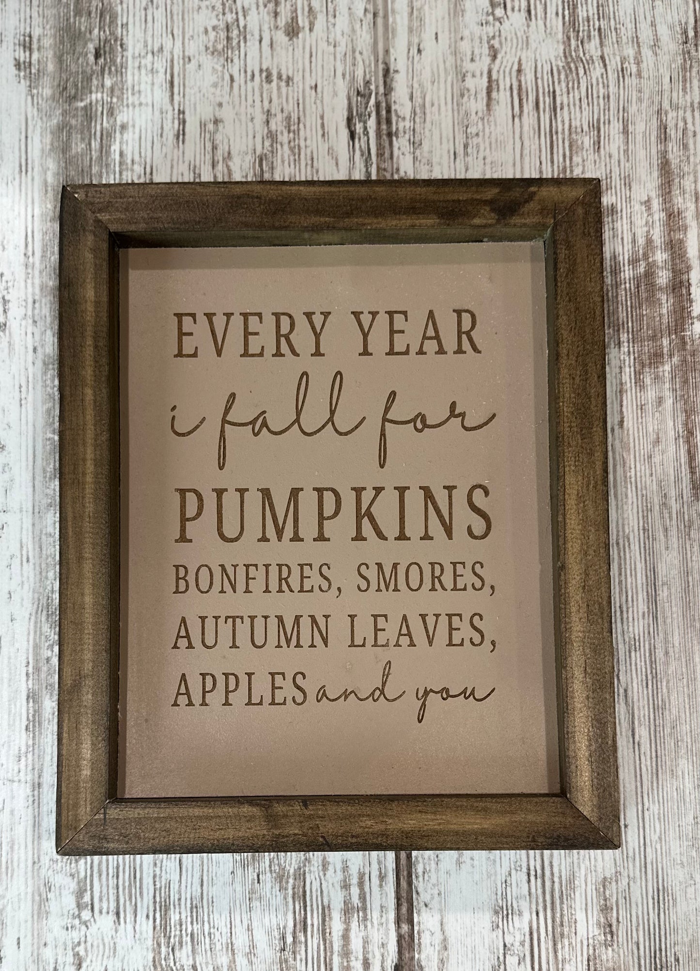 Falling for Fall Wooden Sign