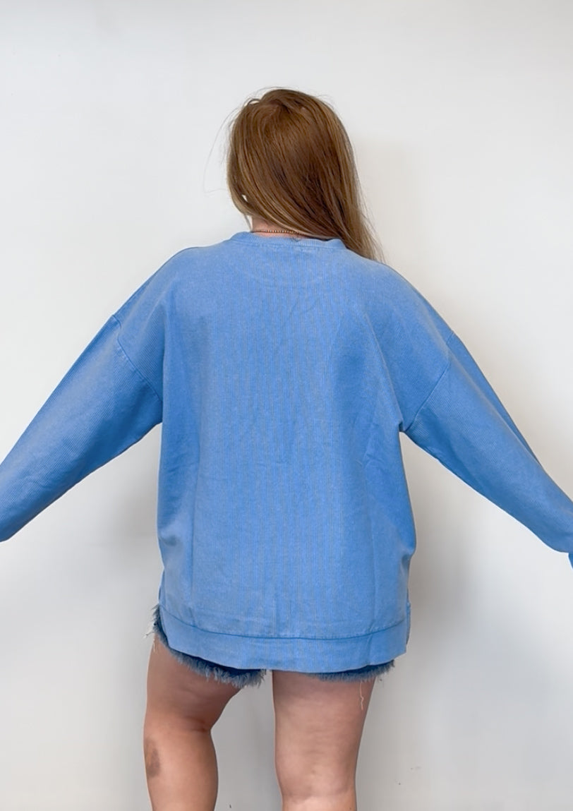 USA Corded Washed Crew