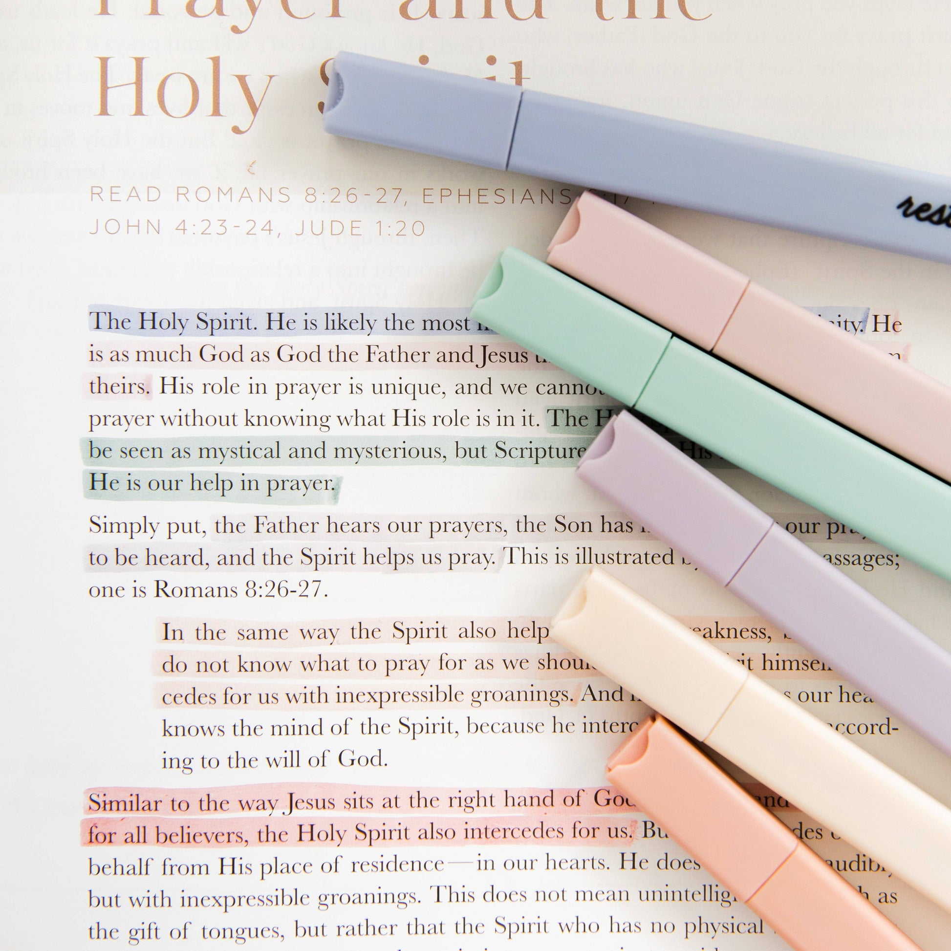 Muted Pastel Highlighter Set