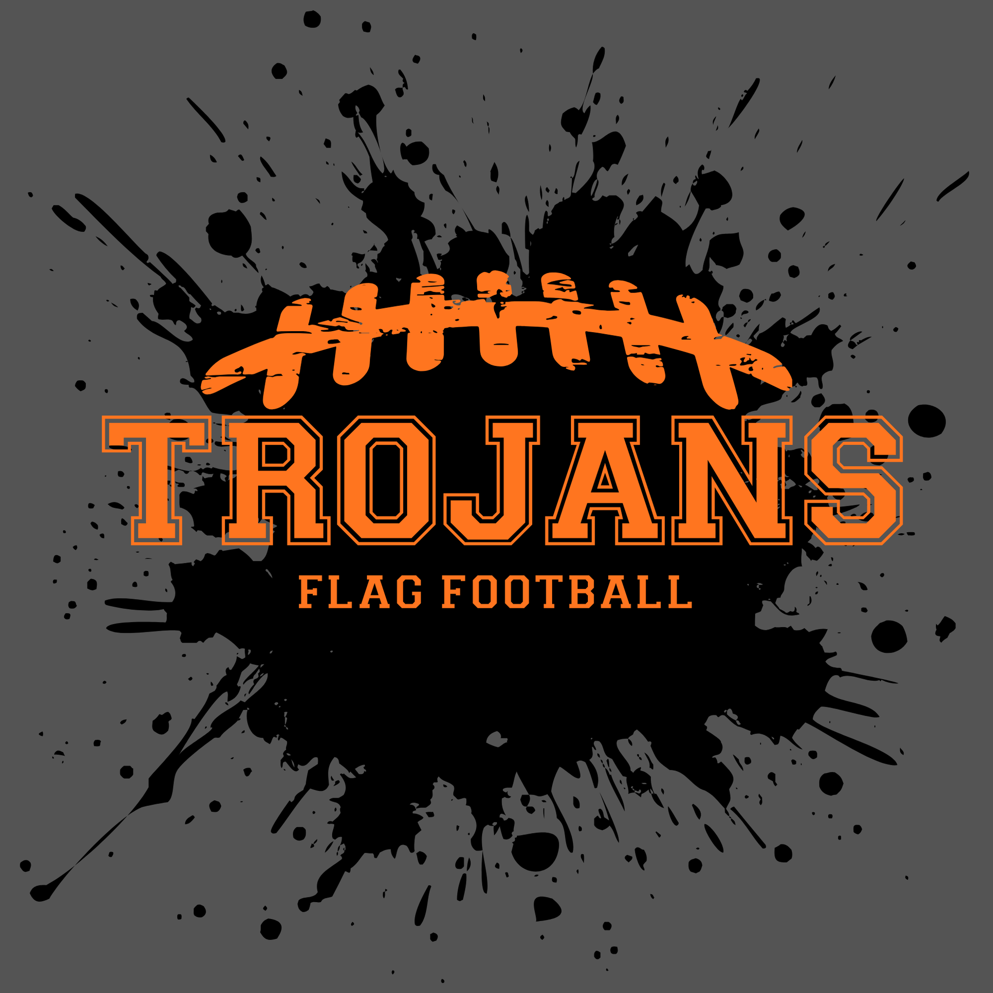 Adult Trojans Flag Football Charcoal Apparel Pre-Order
