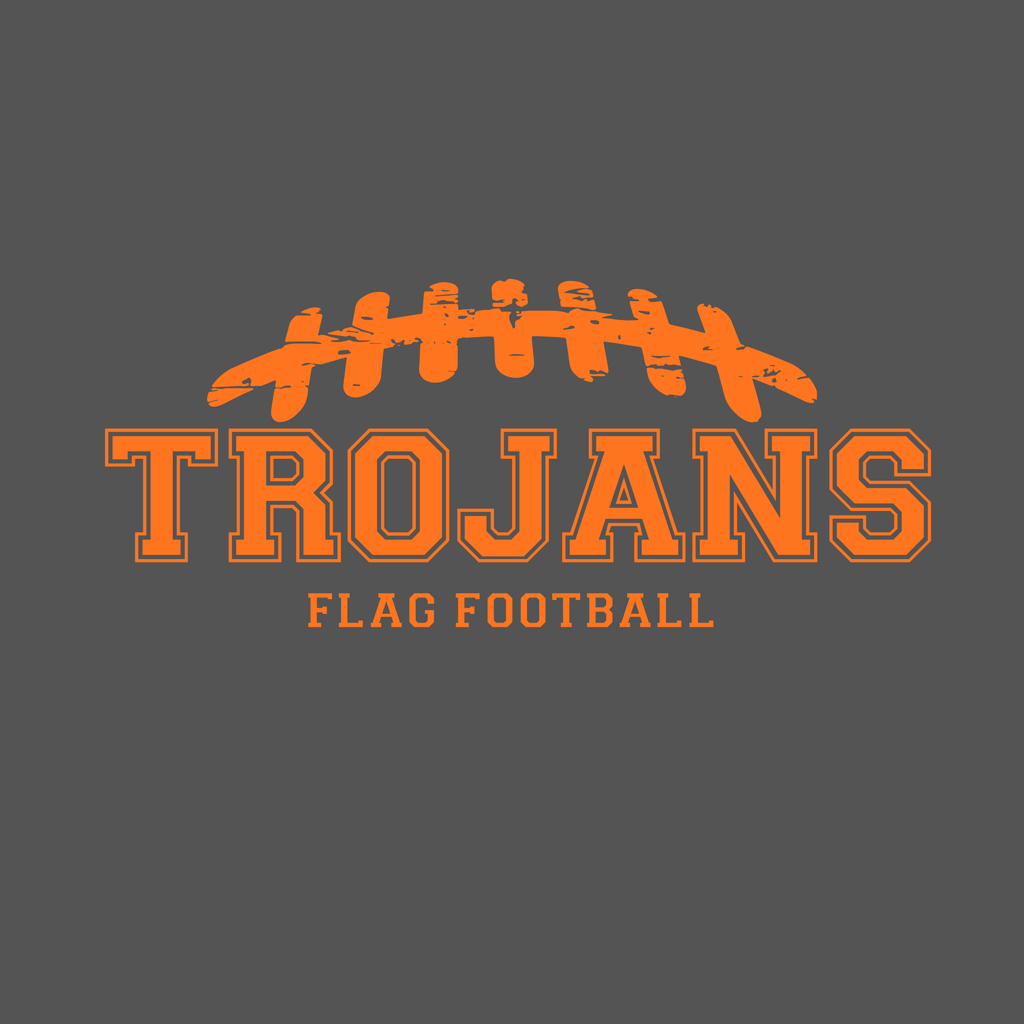 Adult Trojans Flag Football Charcoal Apparel Pre-Order