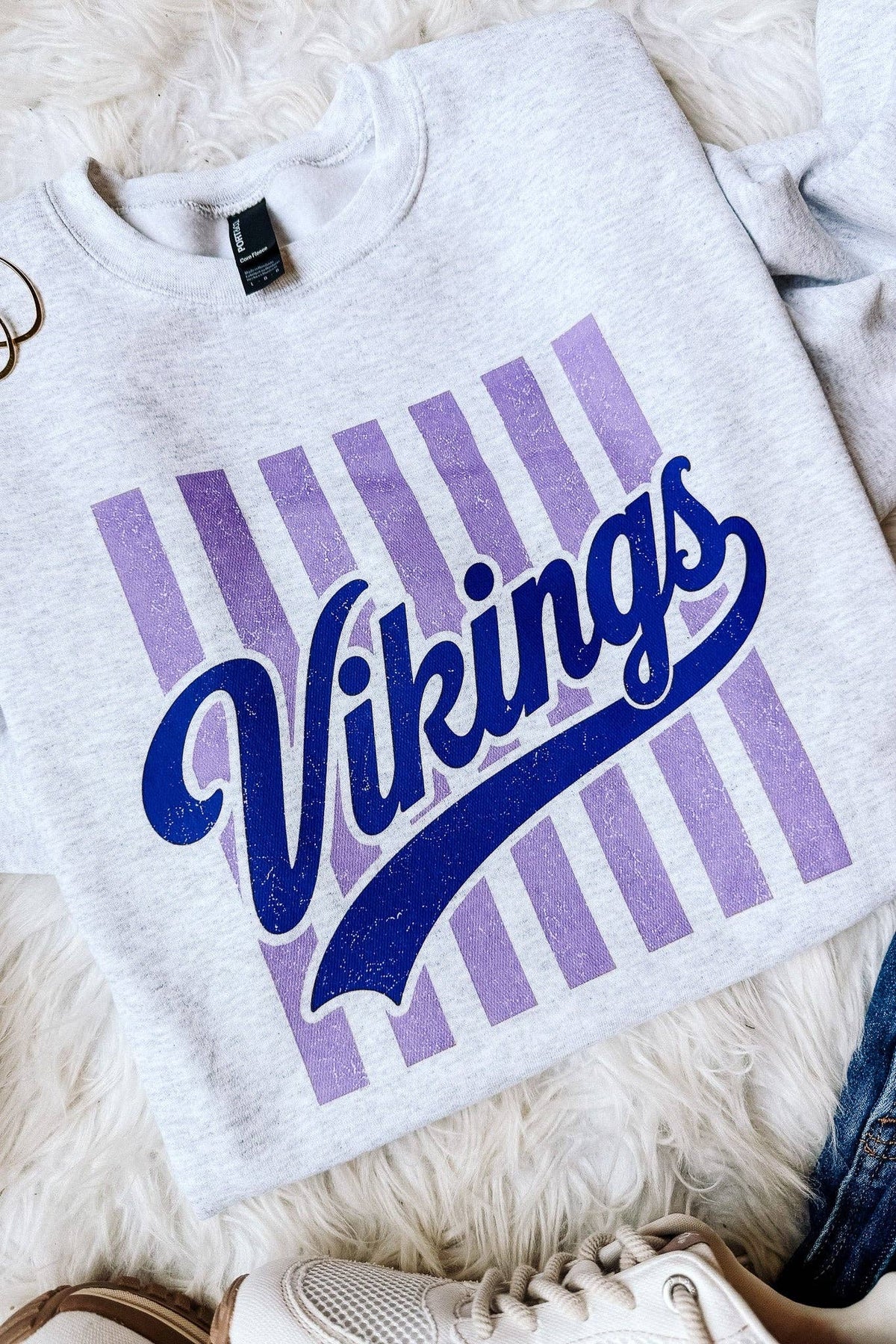 Retro Vikings Crewneck Sweatshirt