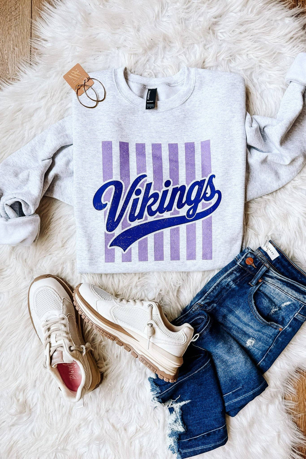 Retro Vikings Crewneck Sweatshirt