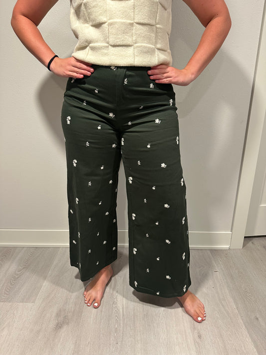 Fall for You Embroidered Pants