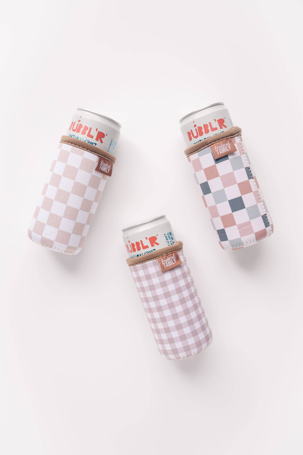 12oz Slim Can Sleeve Brown Bow