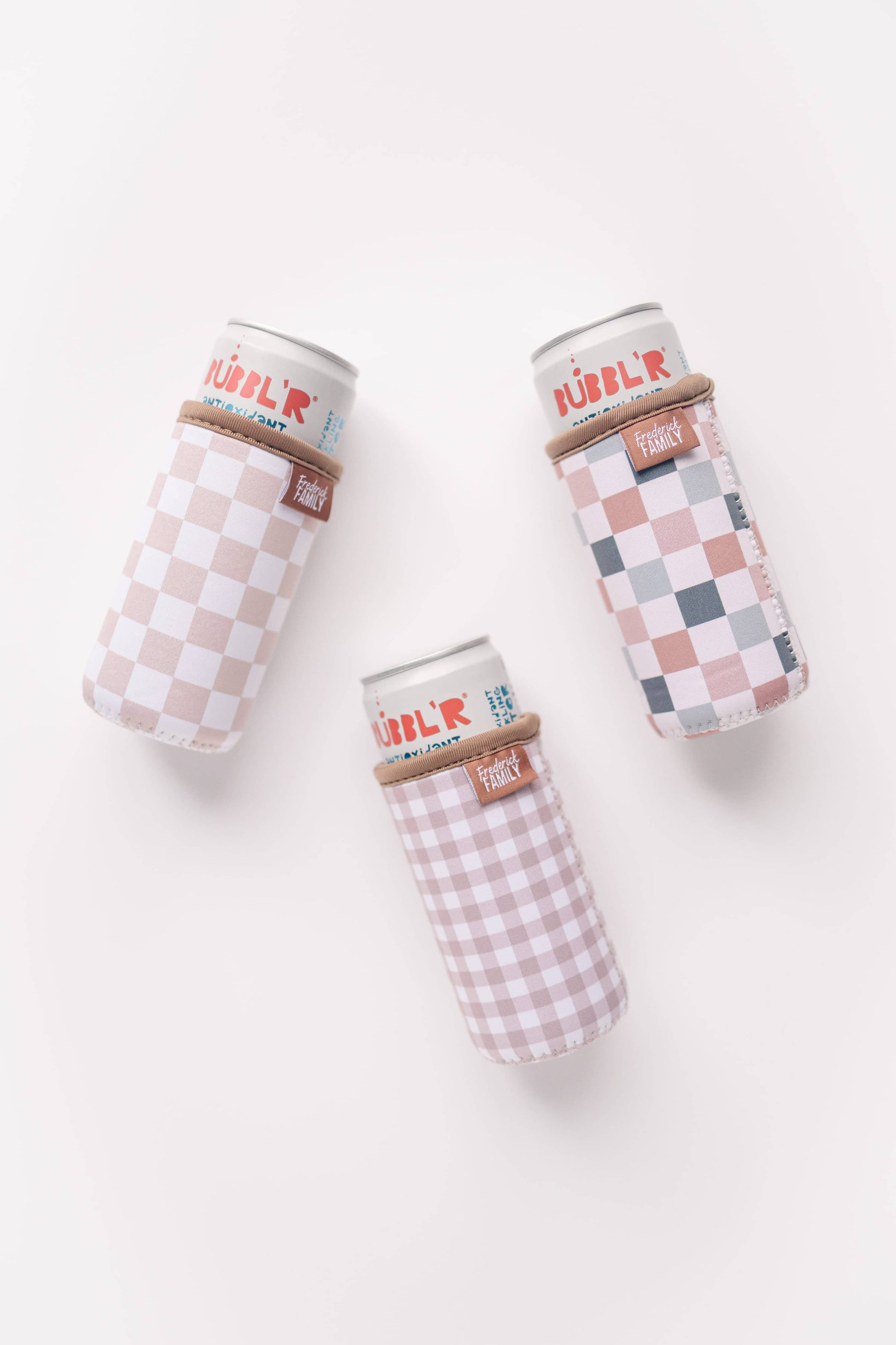 12oz Slim Can Sleeve Brown Bow