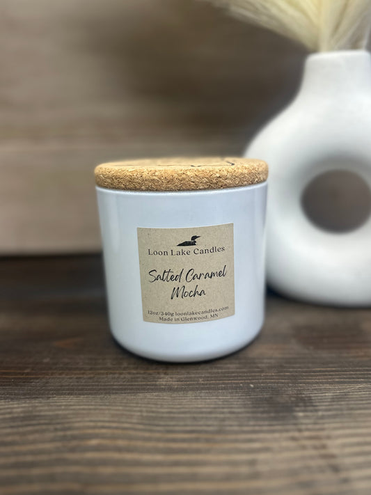 Salted Caramel Mocha 12 oz Loon Lake Candles