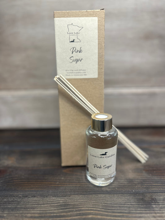 Pink Sugar  4 oz Reed Diffuser Loon Lake Candles