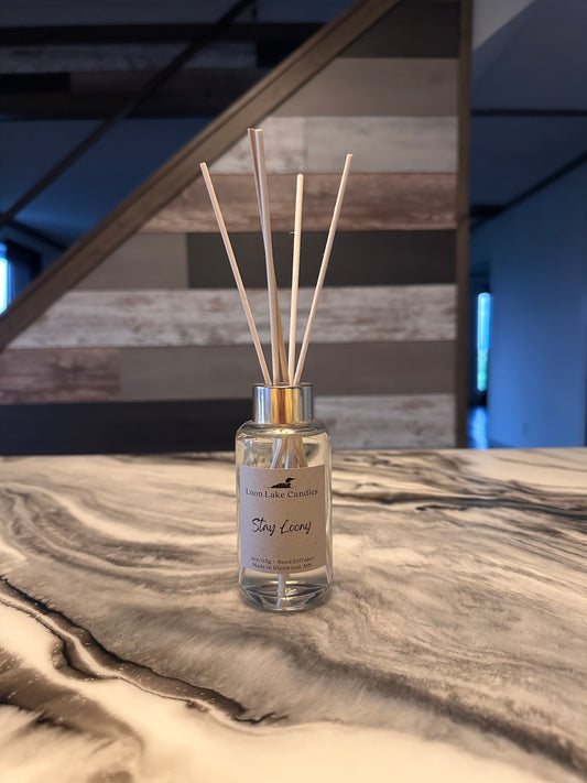 Stay Loony 4 oz Reed Diffuser Loon Lake Candles