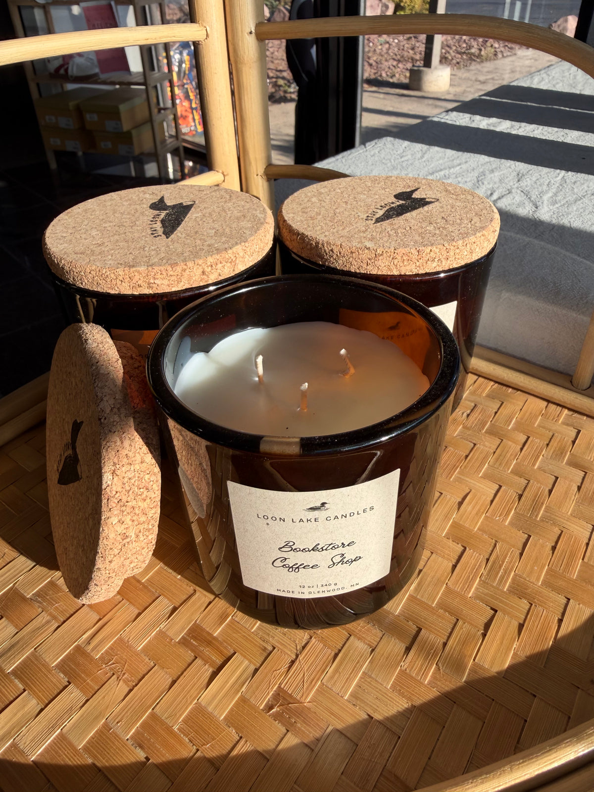 Loon Lake Candles: Bookstore Coffee Shop 12oz