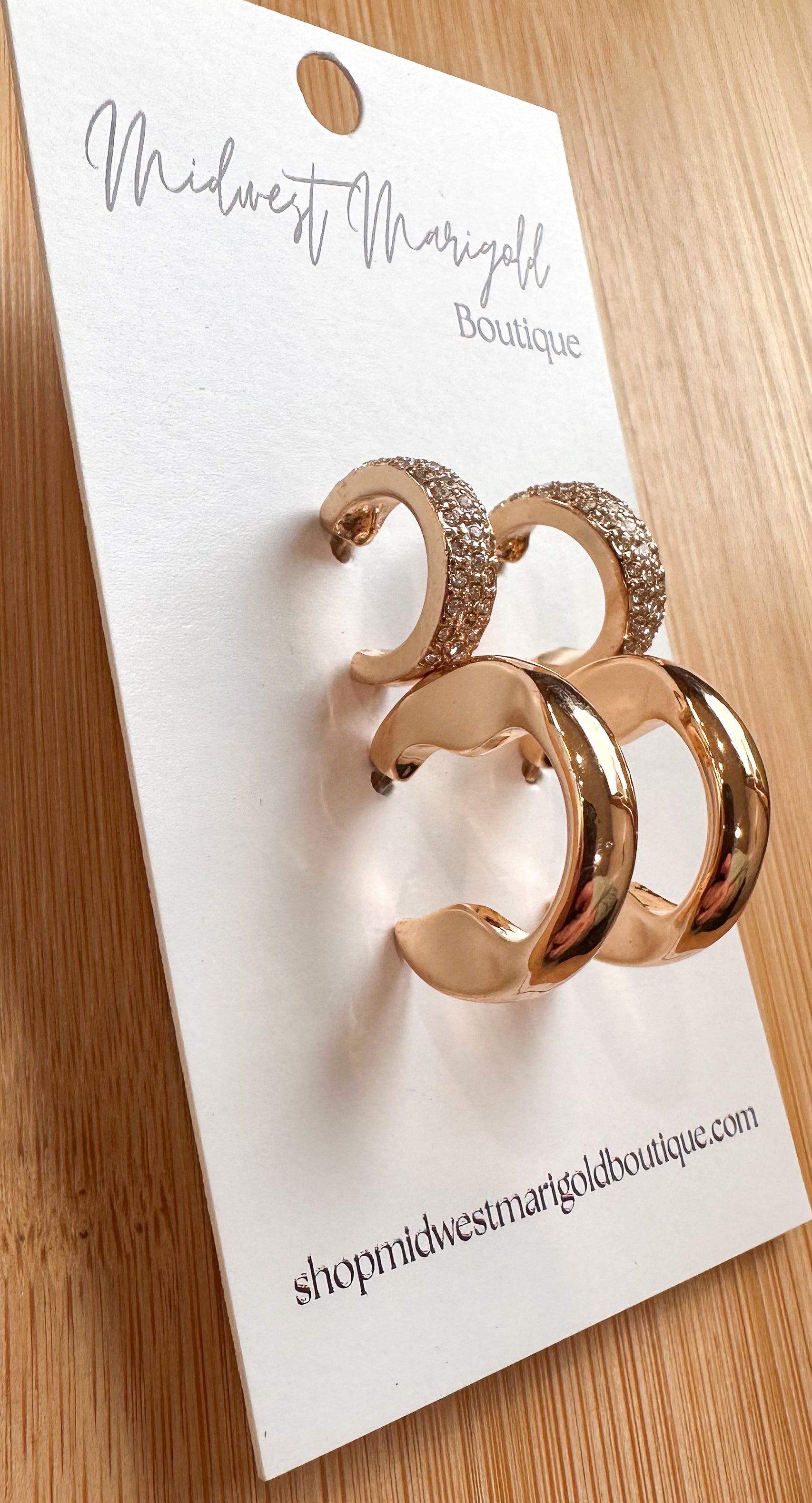 Gold Earring Set