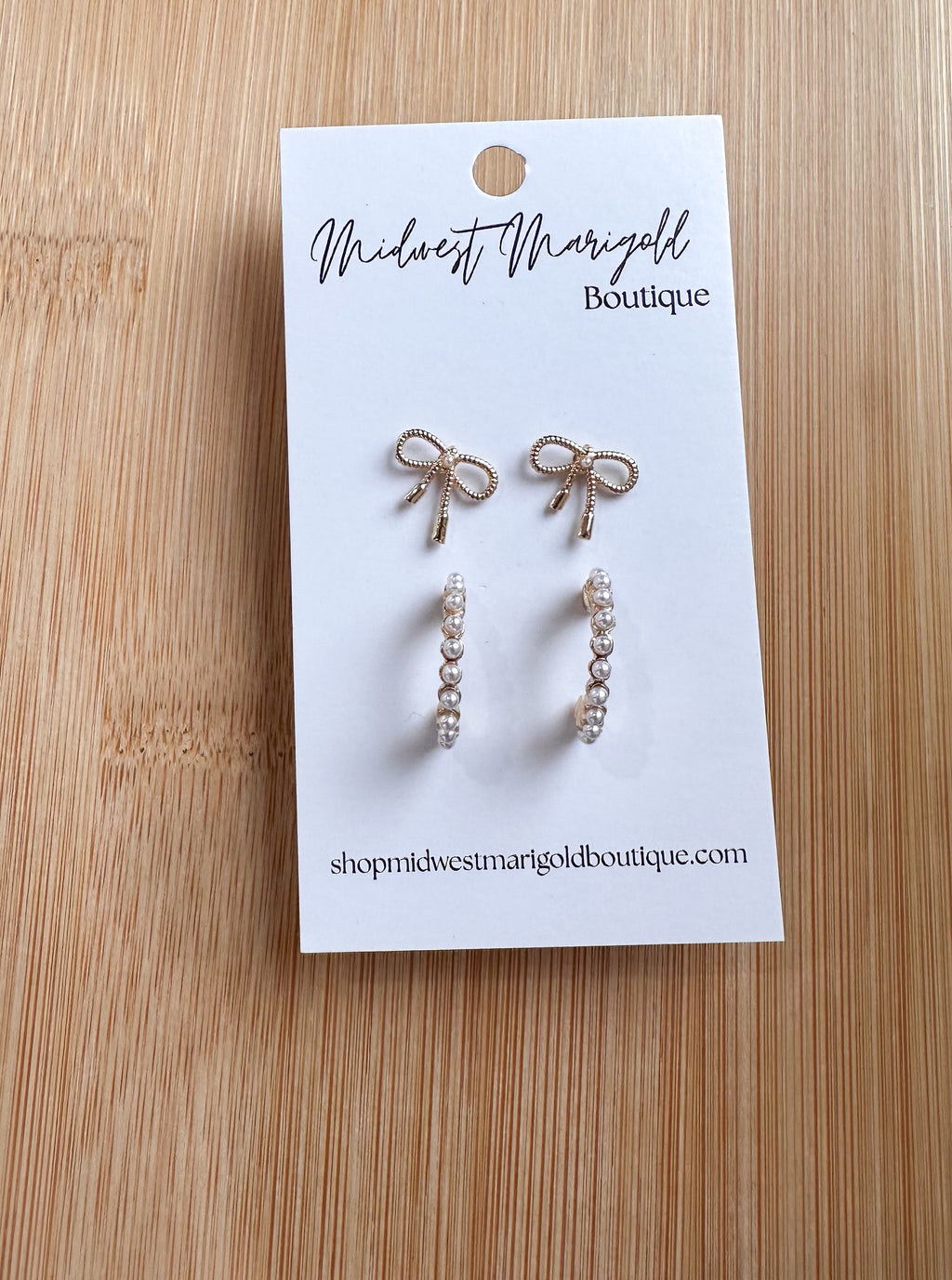 Gold Earring Set