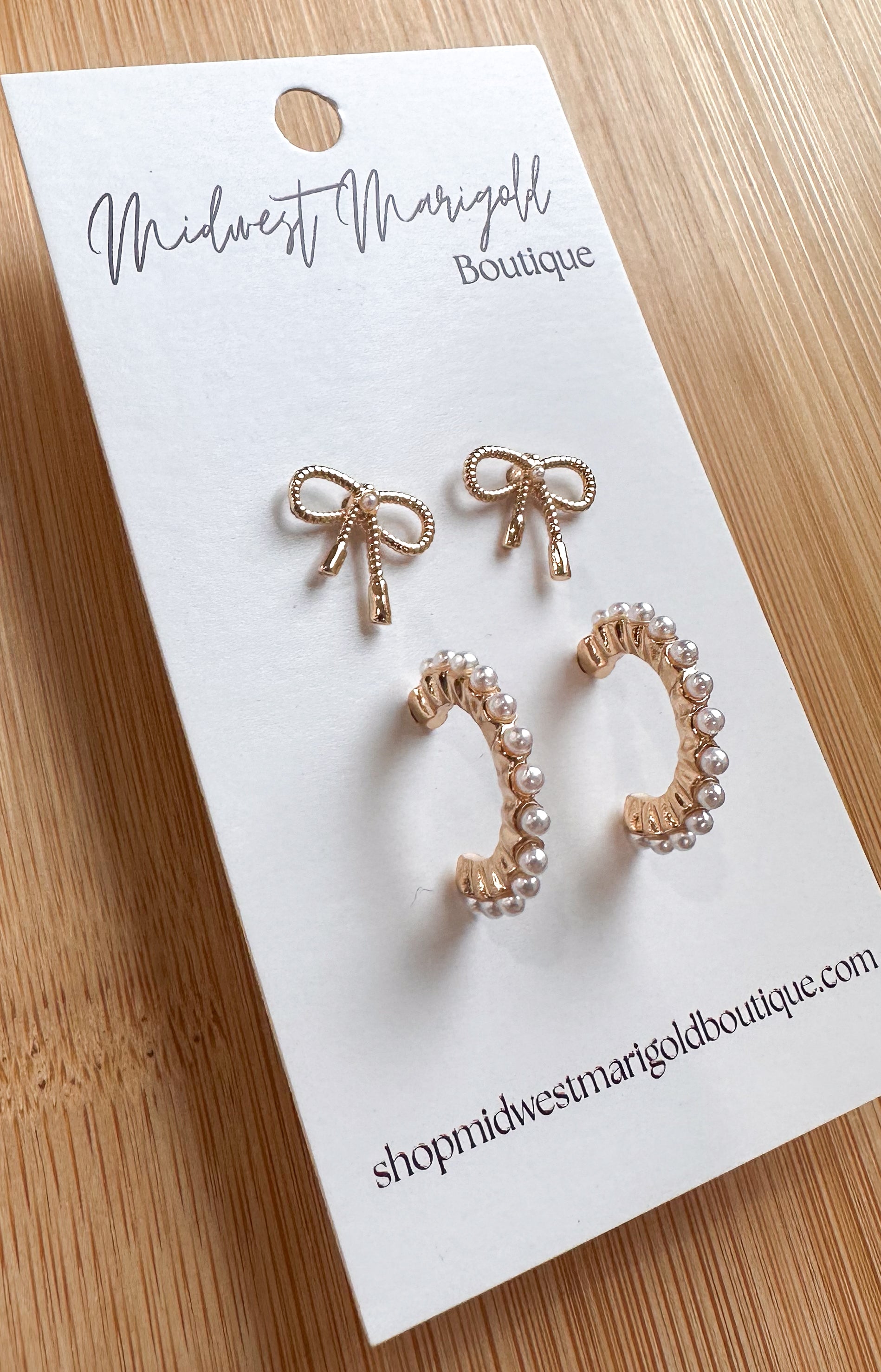 Gold Earring Set