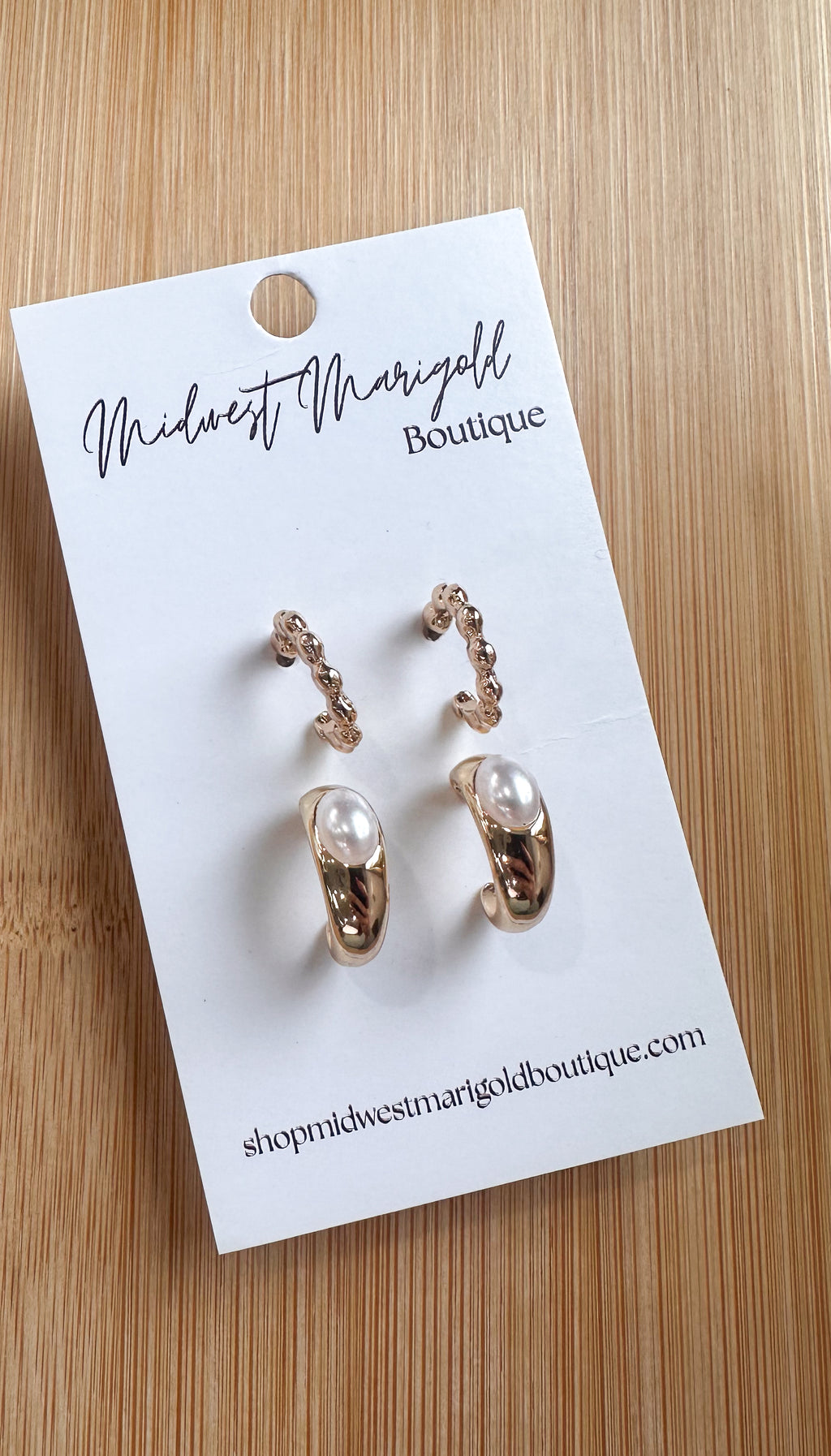 Gold Earring Set