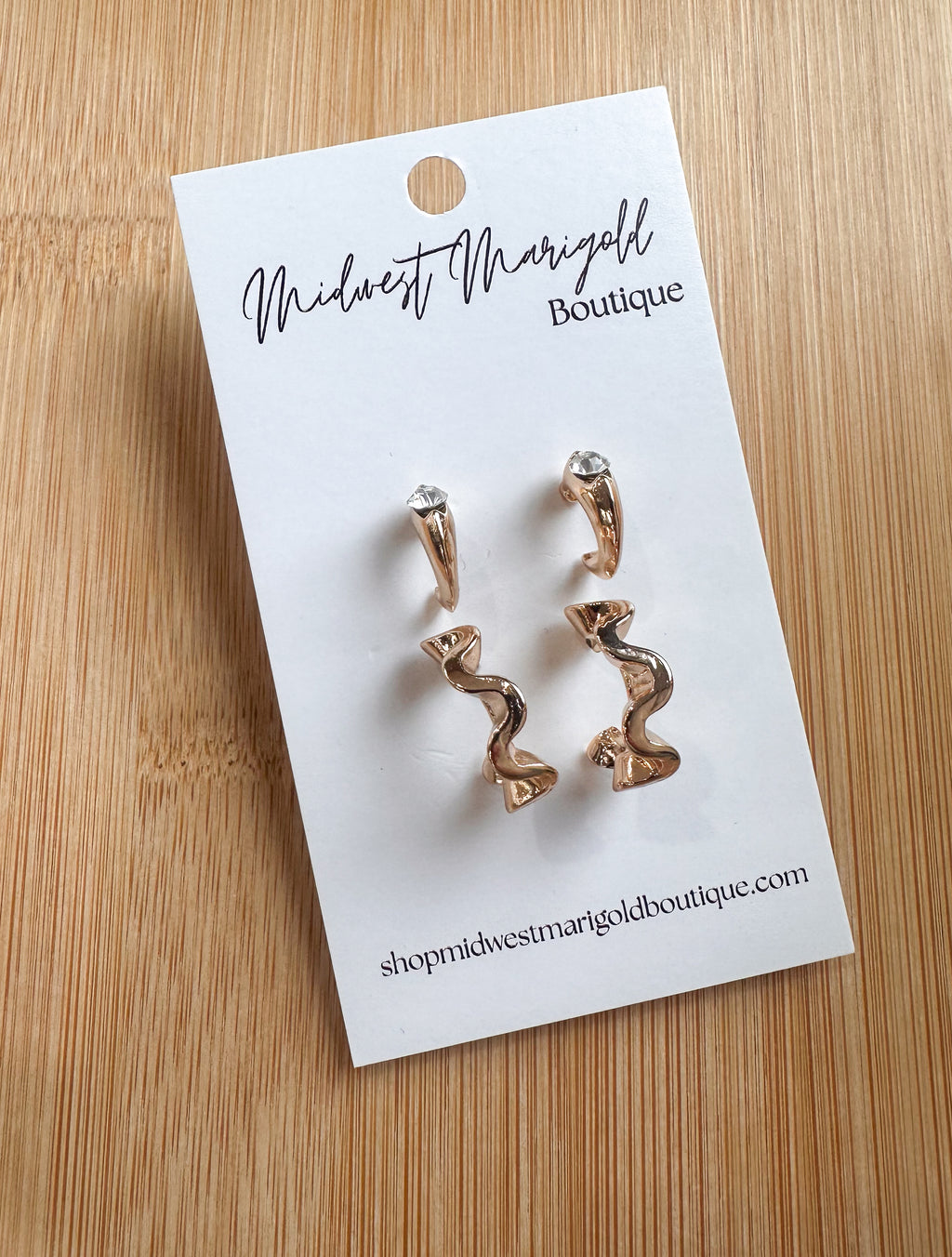Gold Earring Set