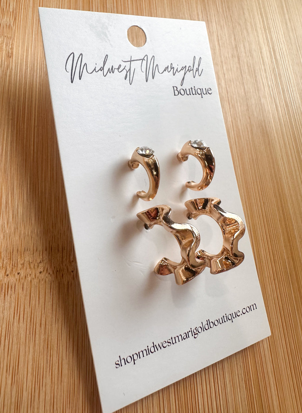 Gold Earring Set