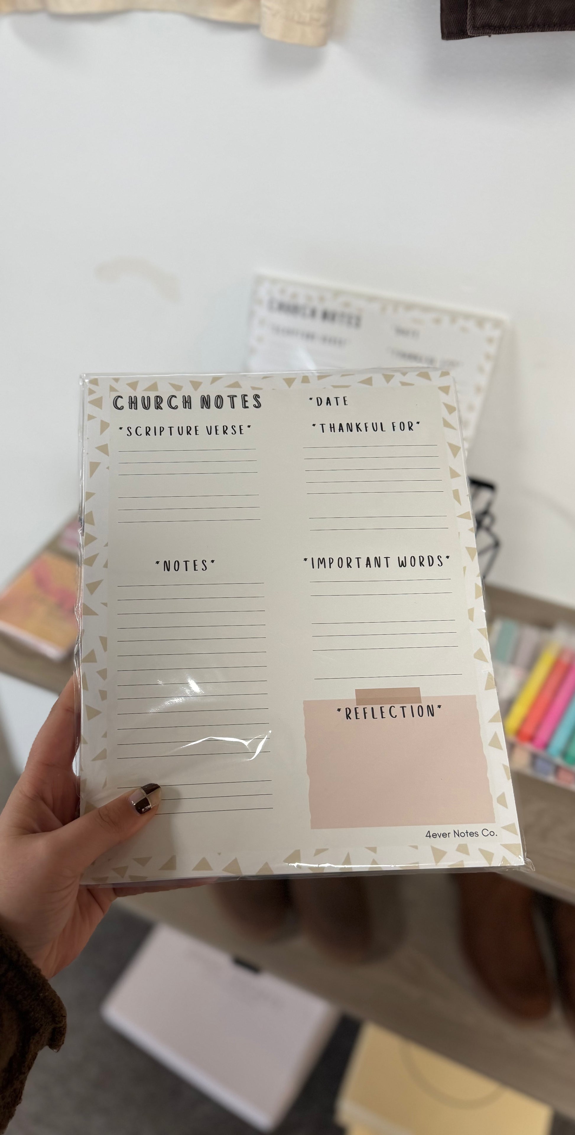 Church Notes Notepad