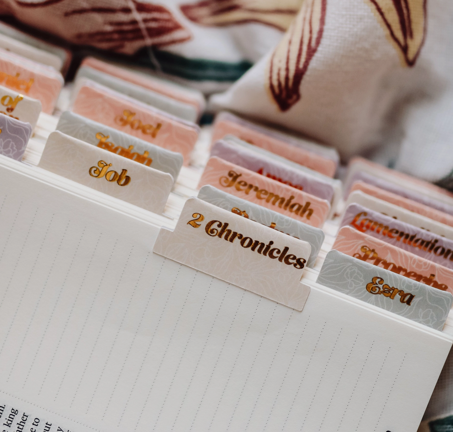 Pastel Floral Bible Tabs