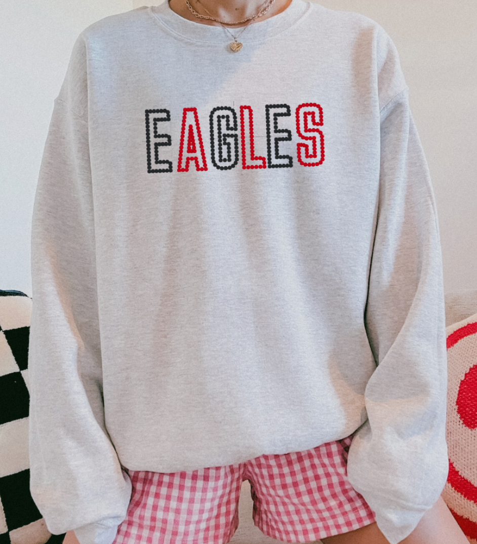 Eagles Embroidered Crewneck PRE-ORDER