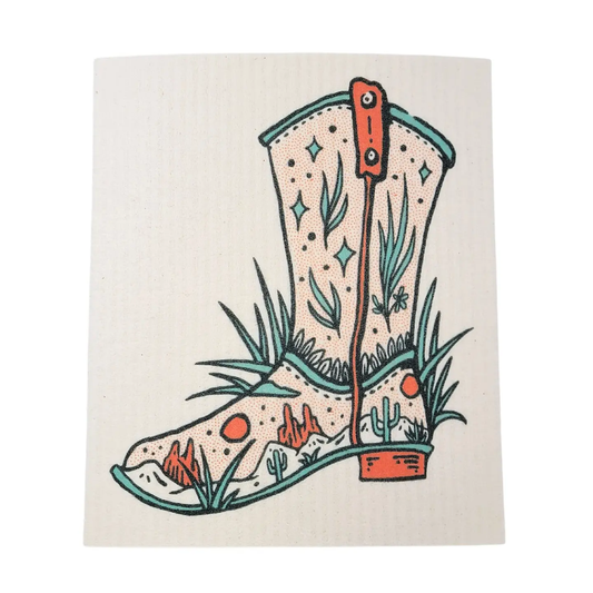 Cowboy Up Swedish Dishcloth