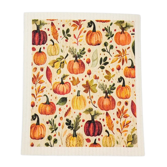Sweet Pumpkin Swedish Dishcloth